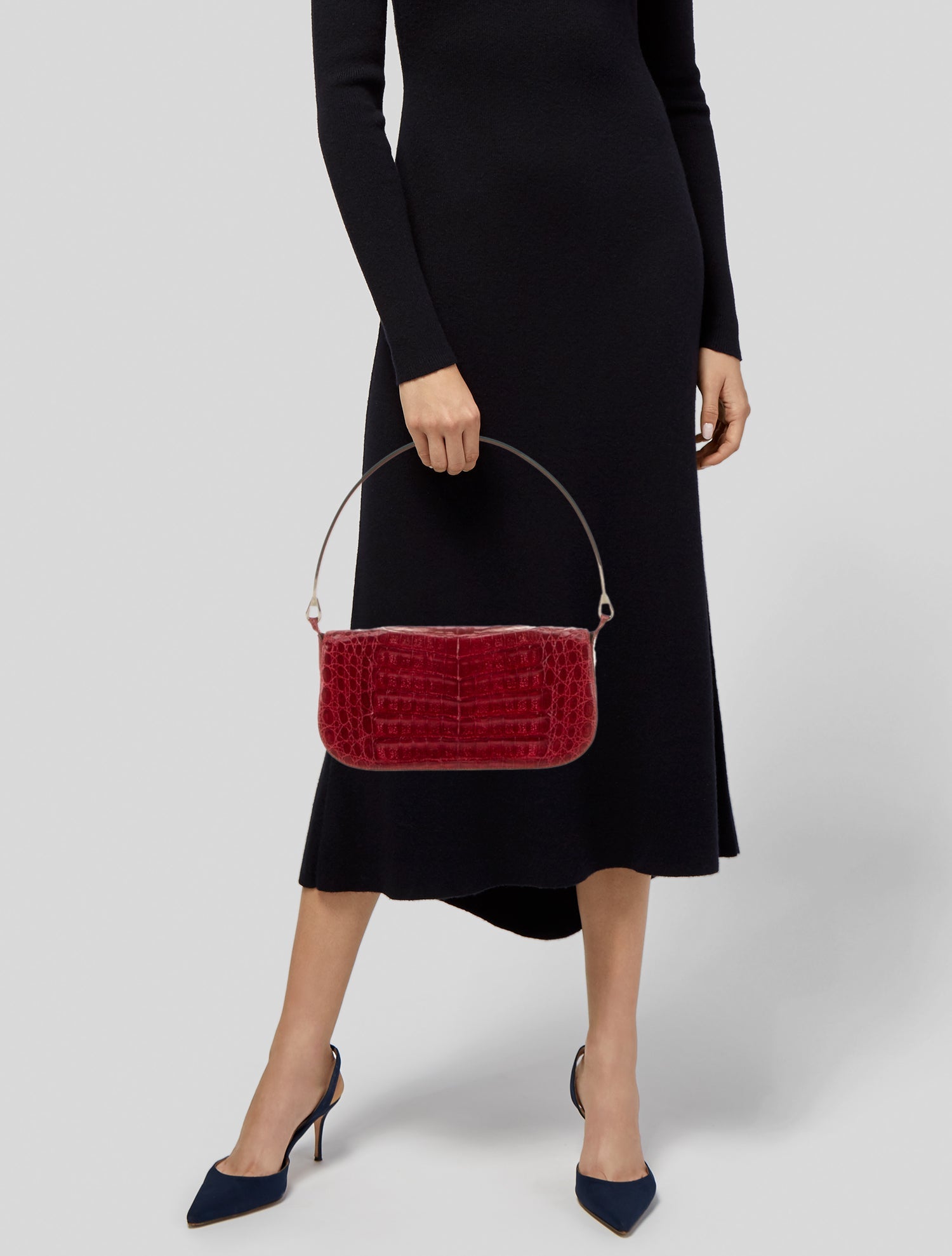 Nancy Gonzalez Crocodile Shoulder Bag